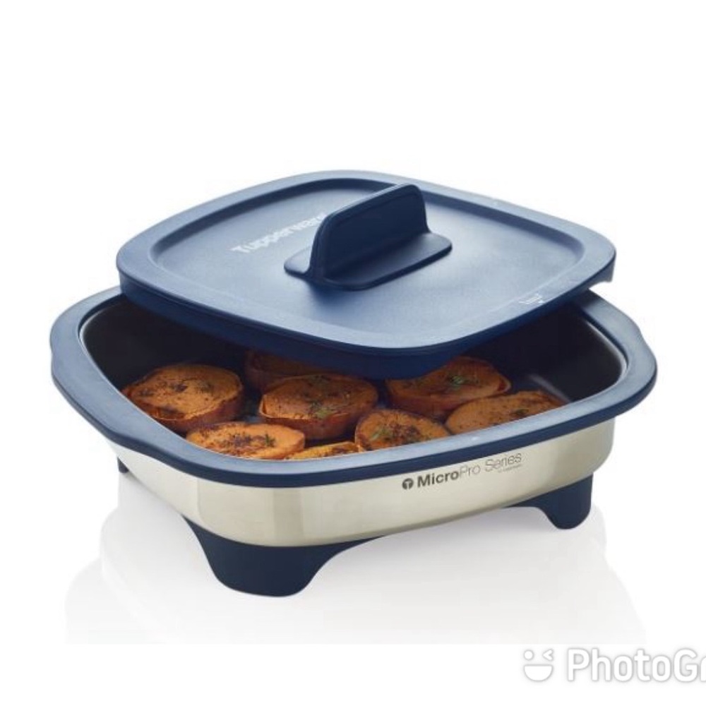 Tupperware Blue and Silver Cookware Set for Versatile Kitchen Use - Picture 4 of 6
